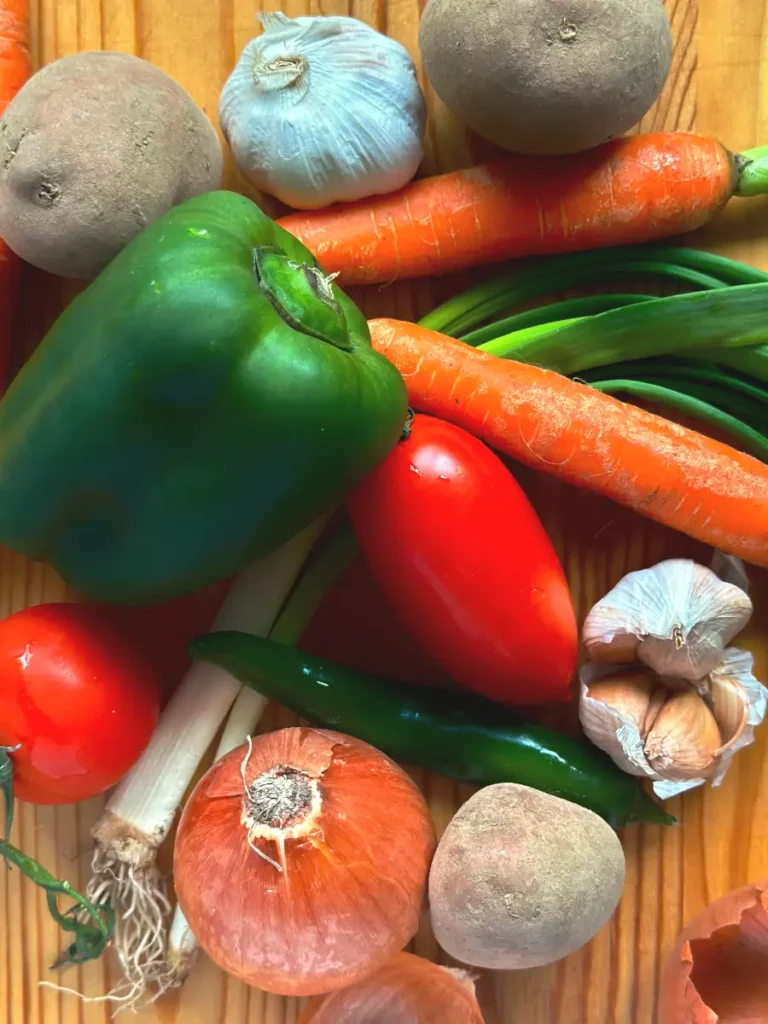 vegetables for scrambled eggs with veggies