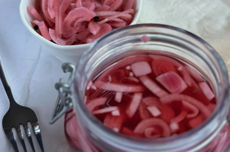 Quick-pickled onion